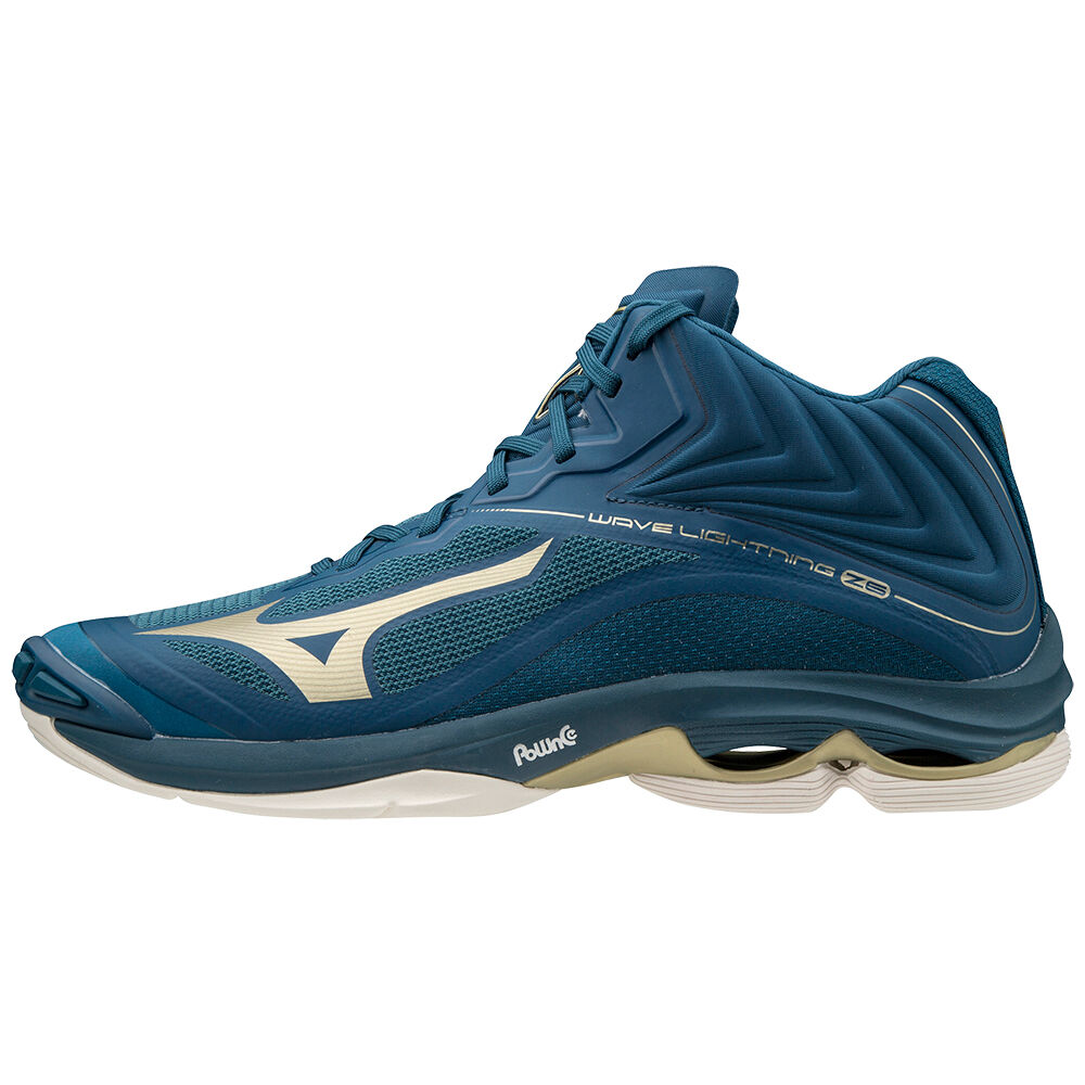 Mizuno Wave Lightning Z6 Mid Cut Férfi Röplabda Cipő Kék ZKV679154